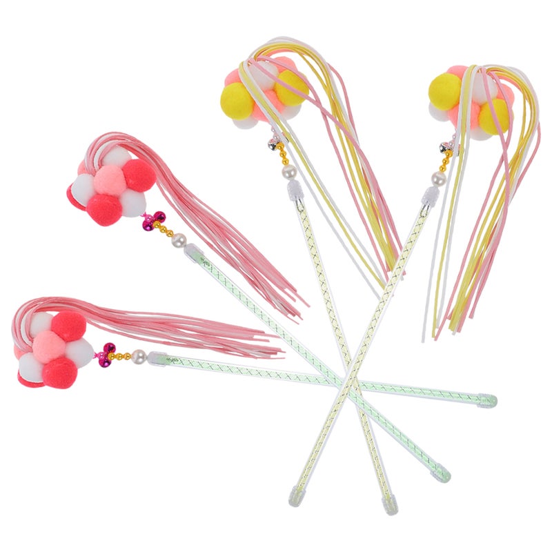 4pcs Interactive Cat Teaser Interesting Cat Funny Cats Plaything Fuzzy - Image 3