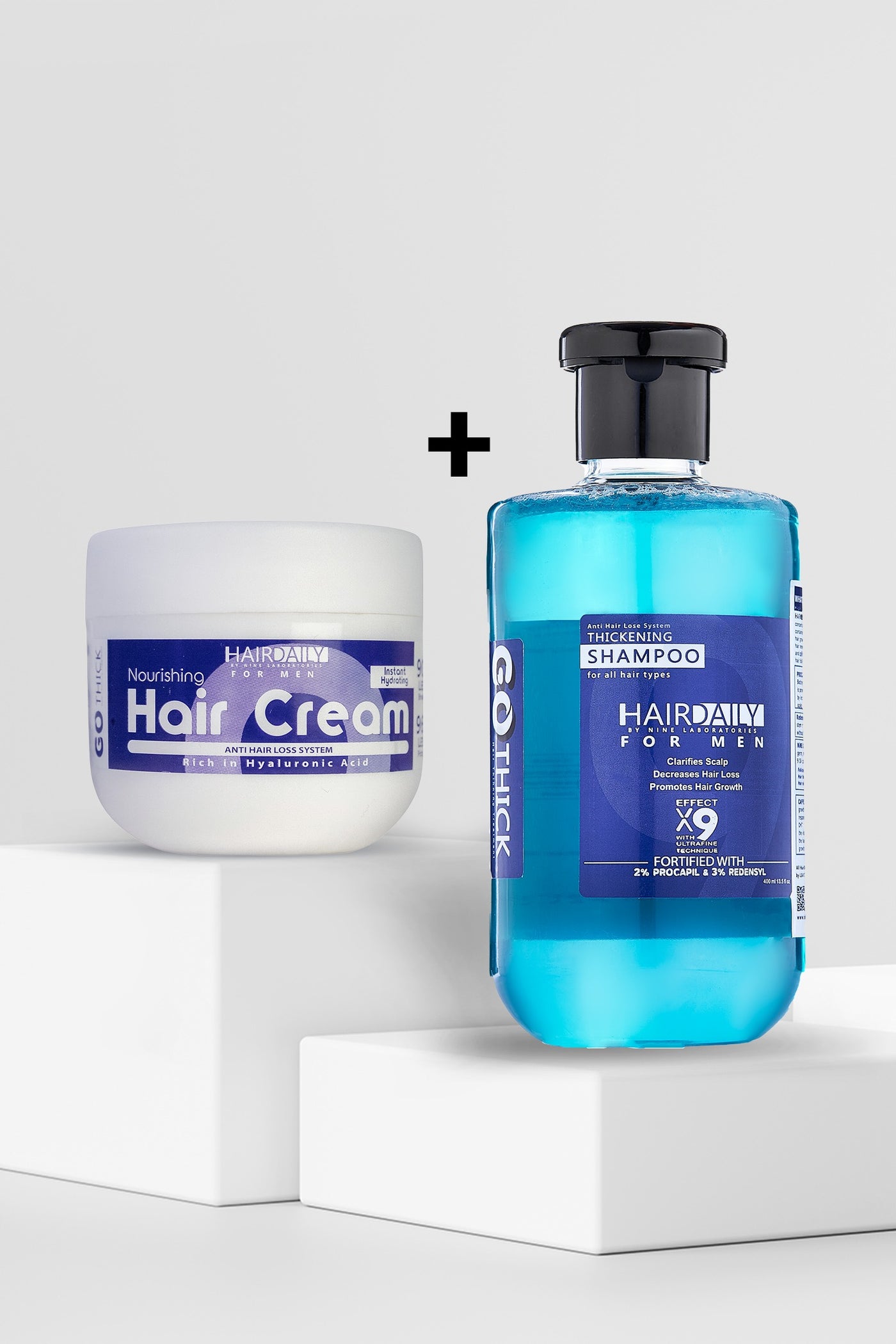 Hair Daily routine For Weak hair (Hair cream + Shampo Gothick )