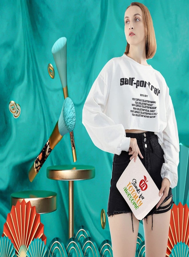 LEVLO Teacher Assistants Gifts TA Stands For Totally Awesome Makeup Bags End Of Term Gift TA Bags (TA Stands For Totally Awesome) - Image 5