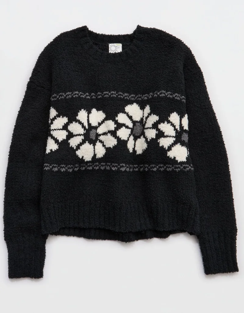 Aerie  OFFLINE By Aerie Marshmallow Crewneck Sweater for Women | Best Price UAE