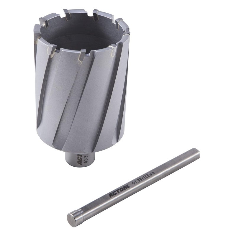 ACTOOL 2-3/16'' Diameter x 2'' Depth of Cut Carbide Tipped TCT ANNULAR Cutter with 3/4'' Weldon Shank - Image 5