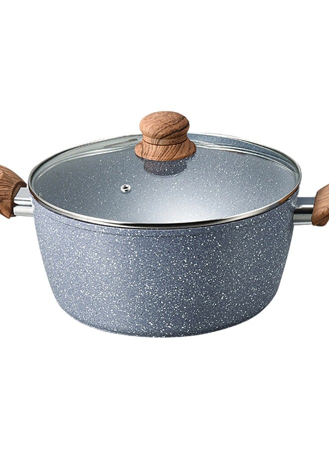 DESSINI Non-stick Coating Cookware Set - Stone Coated - Aluminum Alloy Material - Pot and Pan - Casserole Stockpot Deep Frying Pan Blue - Image 3