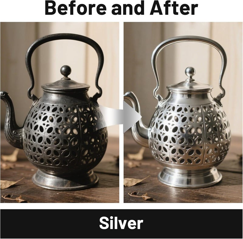SENVEN Liquid Silver Leaf Paint High Gloss Multi Surface Rich Silver Paint for Metal, Wood, Plastic, Canvas, Appliance, Furniture Scratch Repair & Art Handcrafts 30ml/1.5oz Fast Drying Acrylic - Image 5