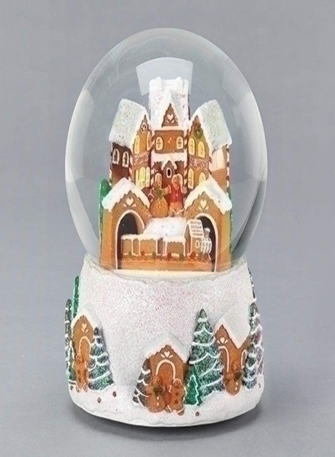 كرة ثلجية موسيقية على شكل قبة من خبز الزنجبيل من رومان 133520، 5.7 بوصة، متعددة الألوان