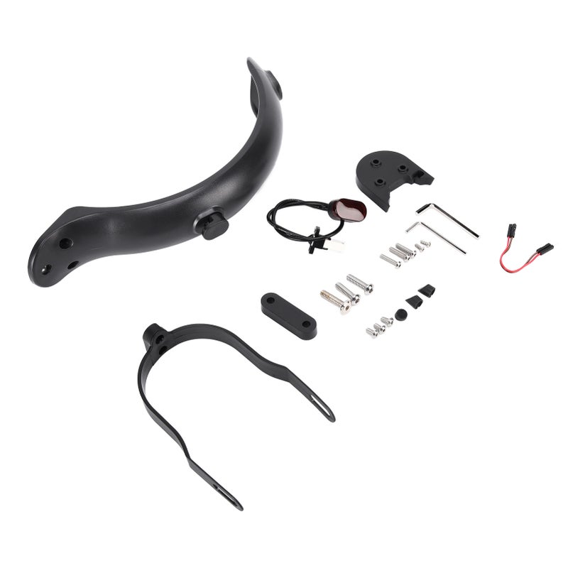 Rear Mudguard Scooter Fender Bracket Support with Rear Brake Light Scooter Replacement Accessory for Xiaomi M365 - Image 2