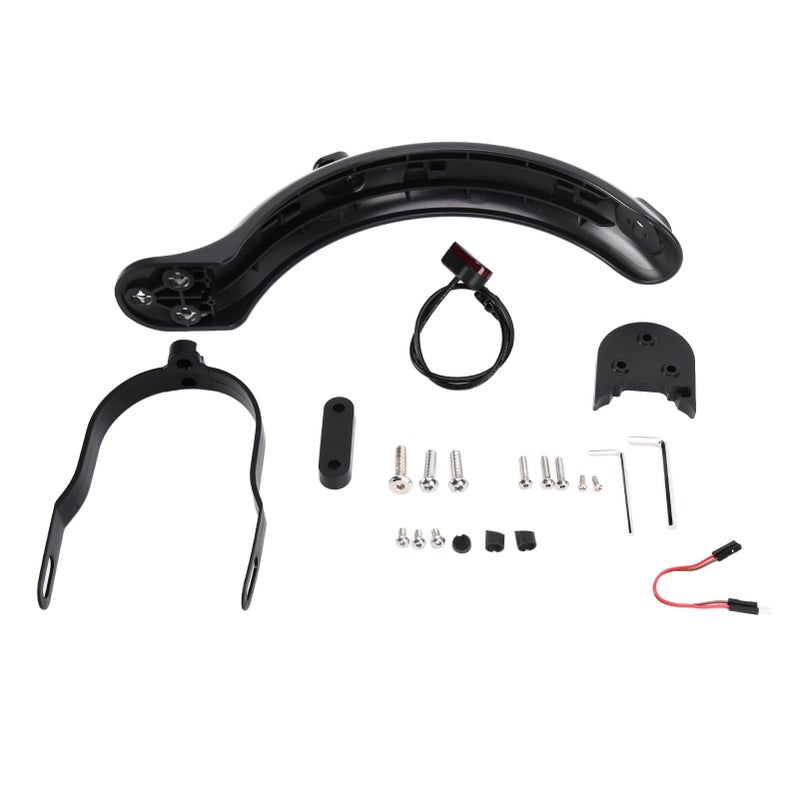 Rear Mudguard Scooter Fender Bracket Support with Rear Brake Light Scooter Replacement Accessory for Xiaomi M365 - Image 5