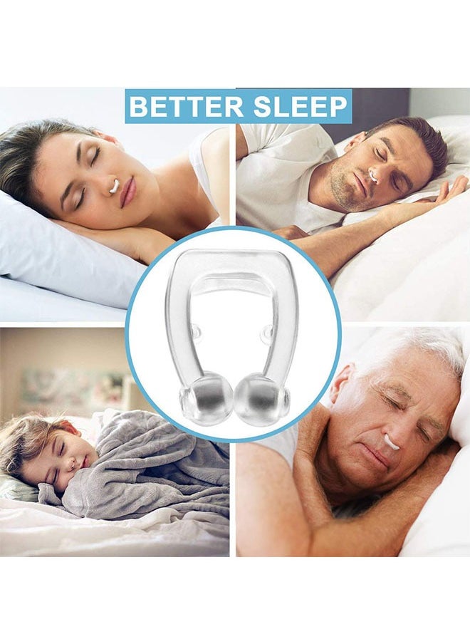 Generic - Anti Snoring Silicone Magnetic Nose Clips 4-Pack, Help Breathe Right and Stop Snoring Devices, Safe and Easy to Clean,That Work for Men & Women Snoring Solution Aid for Quiet Nights - Image 1