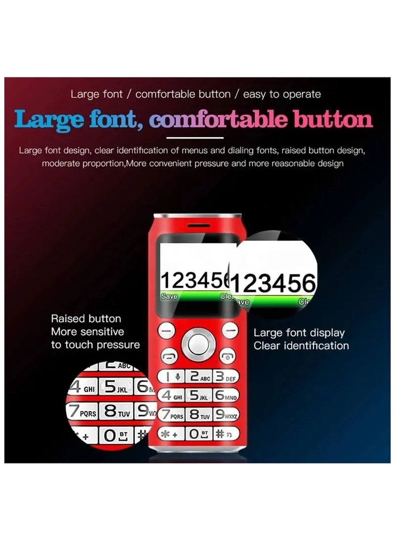 Hope - Mini Mobile Phone – Pocket-Size Dual SIM Cell Phone with 1.0'' Display, Cute & Compact Design, Portable Dialer for Travel & Backup Use -Black - Image 1