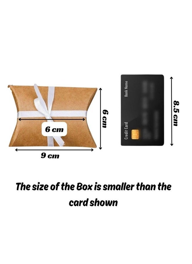 Satyam Kraft SATYAM KRAFT 100 Pcs small mini Decorative Folding Paper Gift Boxes For Gifting, Chocolates, Dryfruits Items - Fancy Decorative packaging In Christmas, wedding, Gift box, Xmas Gift, Function, new year Gift Packing (BROWN) (COLOR 100)  - Image 3