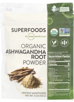 MRM Nutrition Organic Ashwagandha Root Powder 4 oz (113 g)  - Image 1