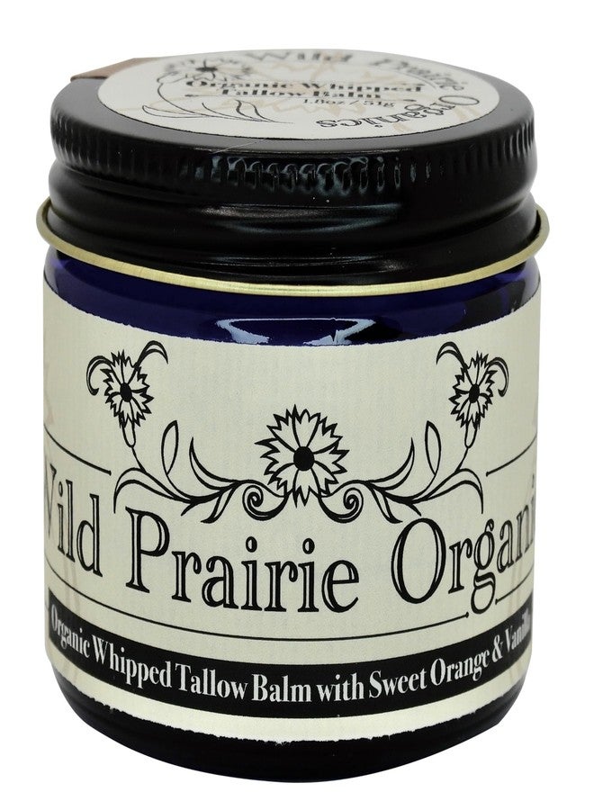 Wild Prairie Orgaincs: Handmade Organic Whipped Tallow Balm (Sweet Orange and Vanilla) - Image 1