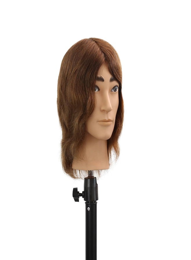 Stancia Barber Mannequin Head Male, Mannequin Head Human Hair for Practicing Haircut, Cosmetology Mannequin Head with 100% Human Hair - Image 4