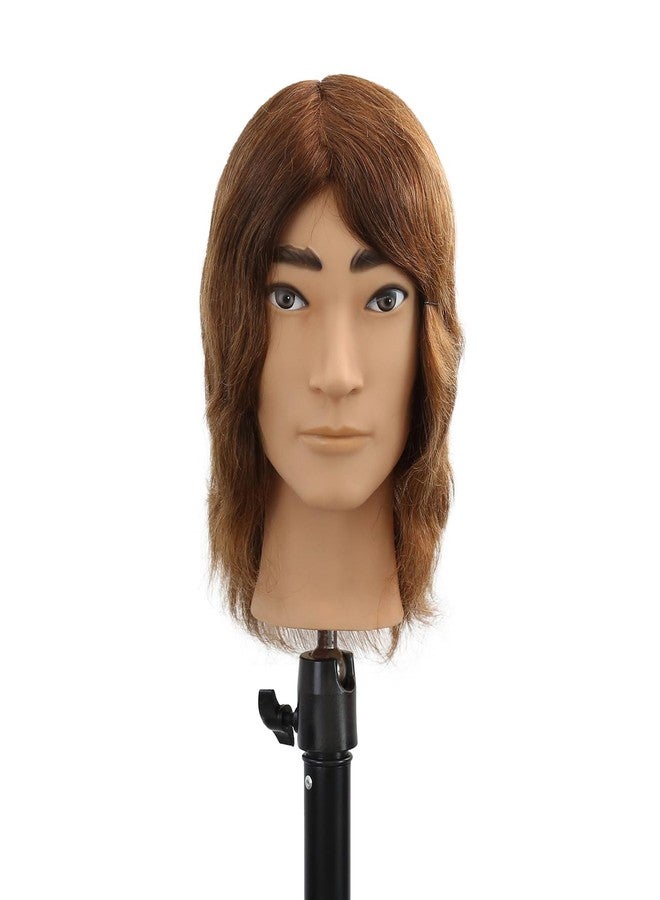 Stancia Barber Mannequin Head Male, Mannequin Head Human Hair for Practicing Haircut, Cosmetology Mannequin Head with 100% Human Hair - Image 5
