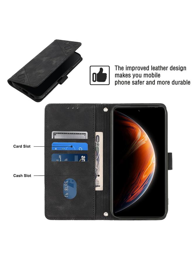 S-TOP Case For Infinix Zero X Neo X6810 Skin-feel Embossed Leather Phone Case - Image 4