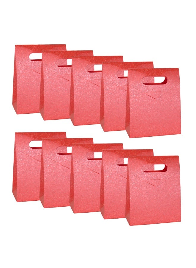 ThePartyPopper Pack of 10 Christmas Gift Goodie Bags – Holiday Party Favor Bags for Kids & Adults - Image 1