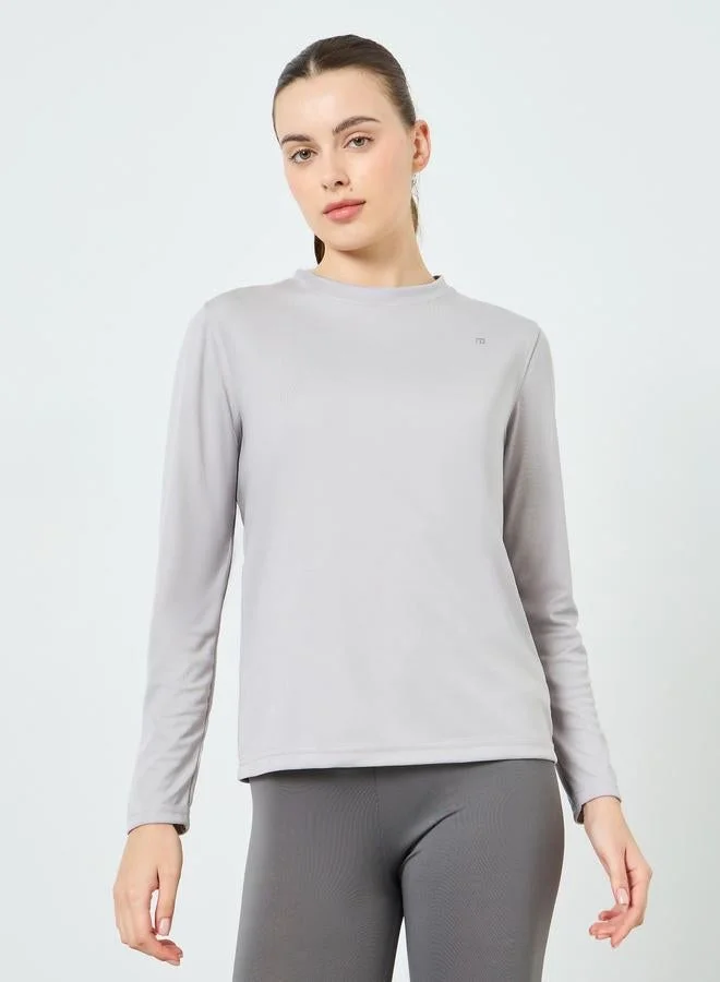 Styli Active Pack of 2 - Logo Long Sleeve Basic Top