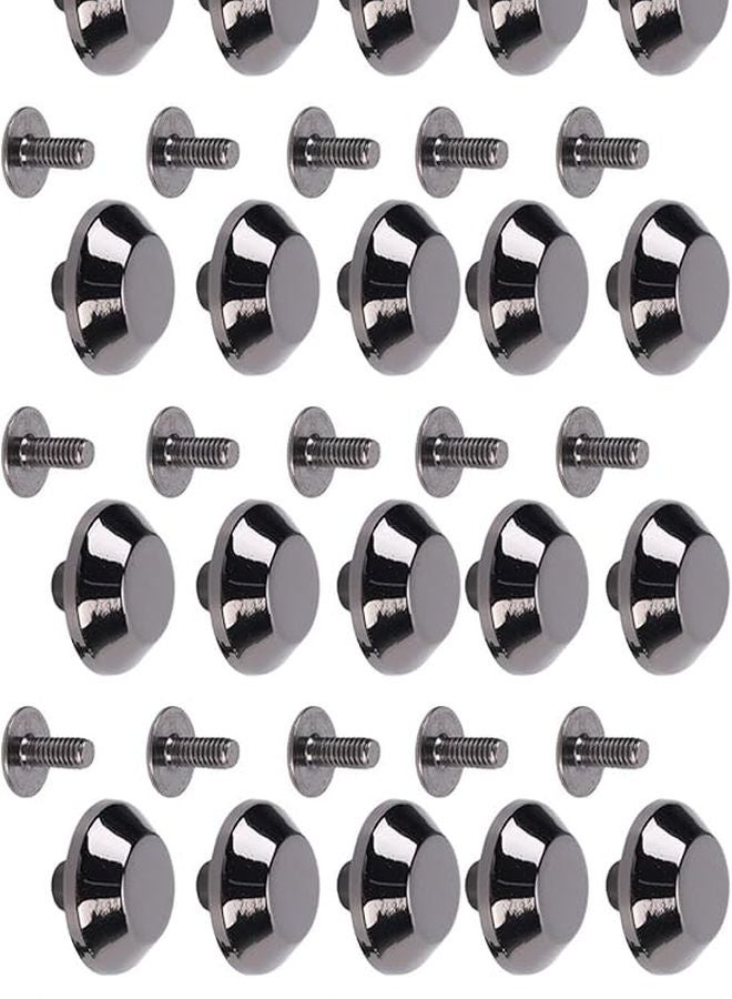 20 Pcs 15mm Alloy Bucket Rivets Screw Back Studs For Leather Craft Clothing Punk - Image 3