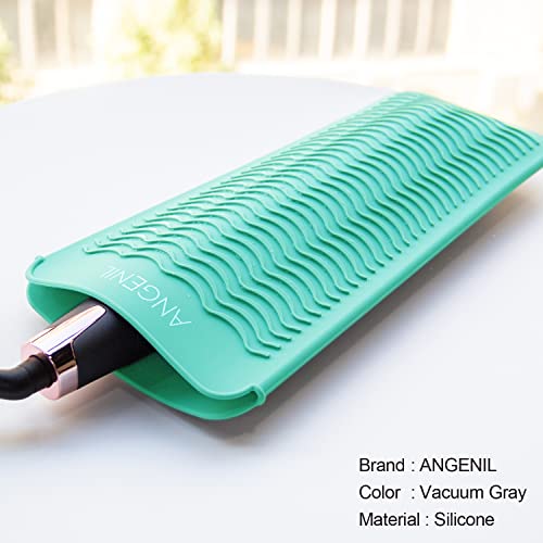 ANGENIL Curling Iron Silicone Mat Heat Resistant for Travel Dual Voltage Flat Iron, Hair Straightener, Rotating Cordless Curling Iron Wand, Wireless Curlers, Crimper Hair Iron, Straightening Iron - Image 4