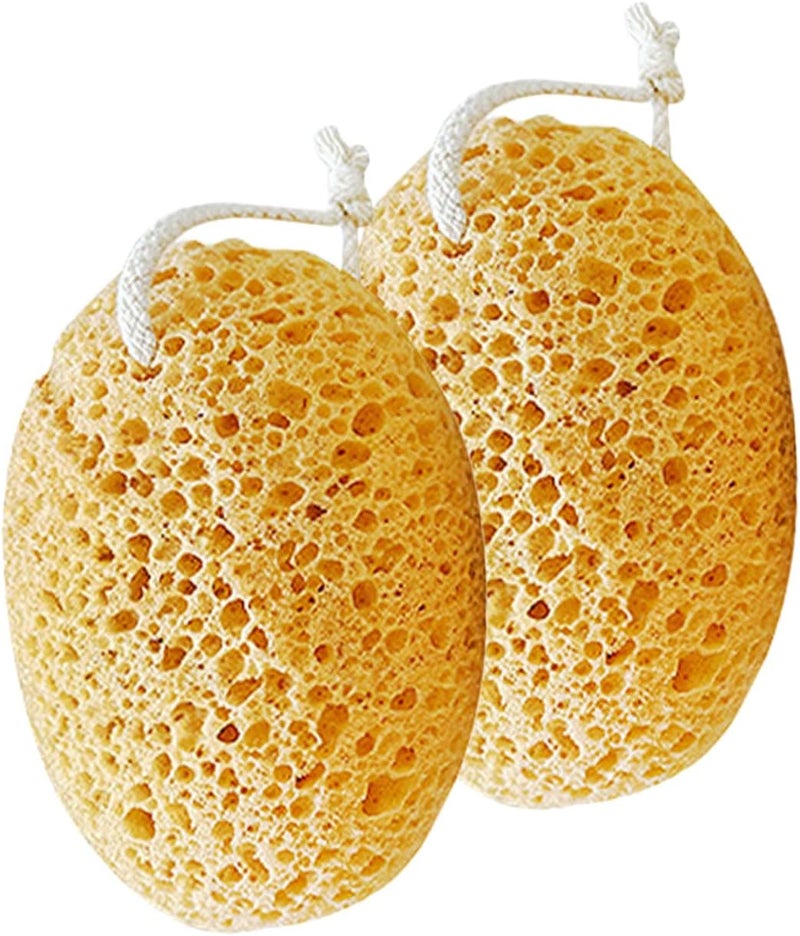 2Pcs Exfoliating Body Sponges for Shower Soft Bath Sponge for Gentle Cleansing for Home Use Friends and Family - Image 1