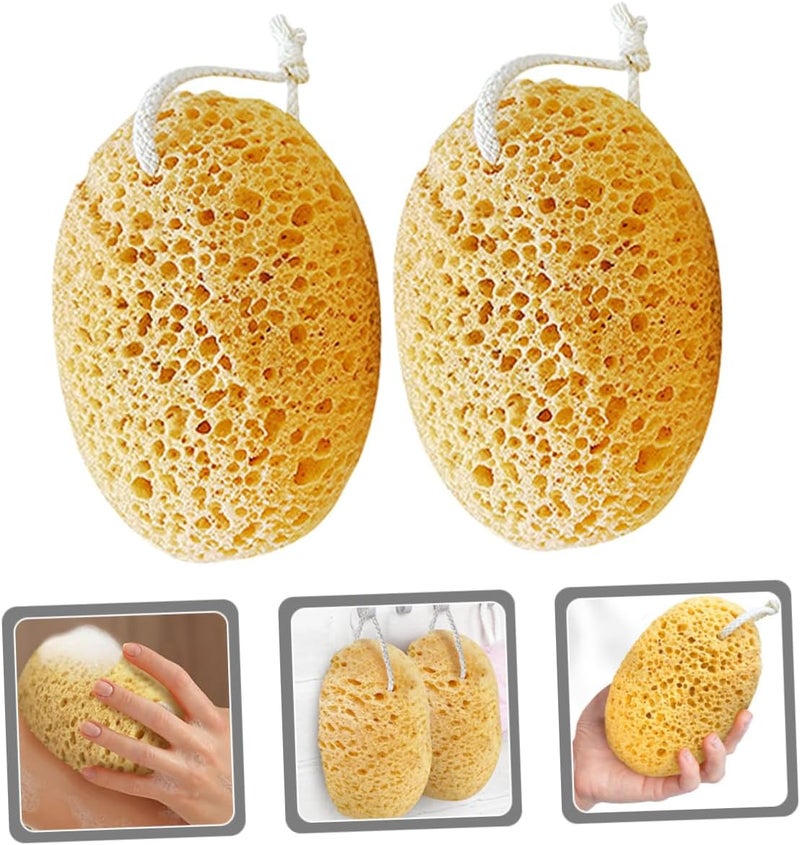 2Pcs Exfoliating Body Sponges for Shower Soft Bath Sponge for Gentle Cleansing for Home Use Friends and Family - Image 4