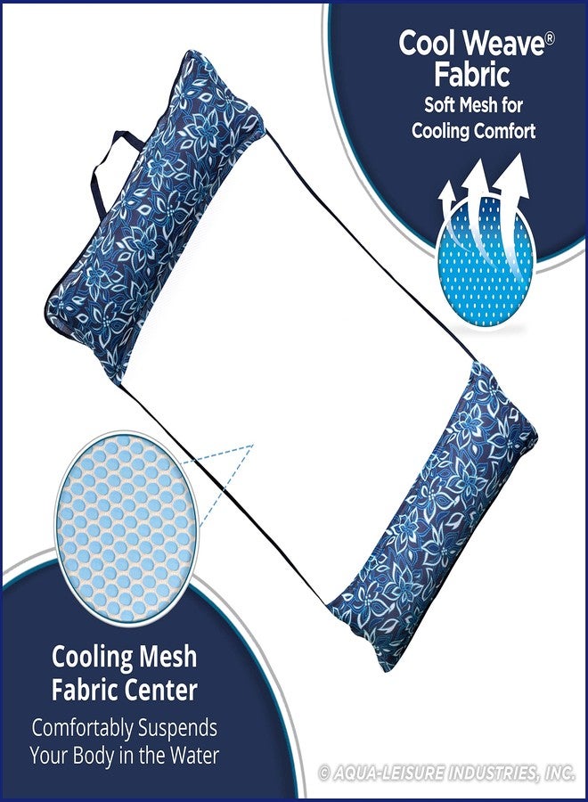 Aqua 4-in-1 Monterey Supreme XL Pool Float and Water Hammock, Multi-Purpose, Inflatable Pool Floats for Adults with Thick, Durable Material, Orchid Blue - Image 3