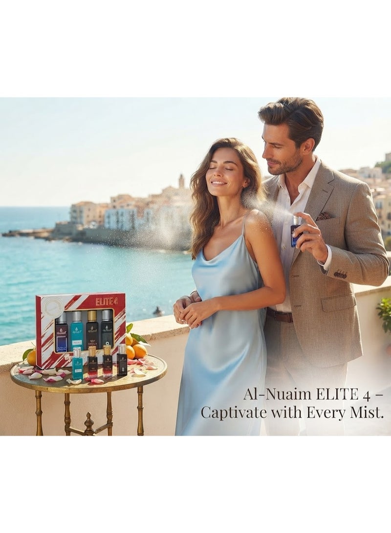 Al Nuaim Elite 4 EDP Gift Set Unisex (4 x 20ml) | Le Blanc London, Erba Pura, Red Vanilla, 8PM | Long Lasting Luxury Eau de Parfum Collection for Men & Women | Premium Travel Size Perfume Set - Image 2