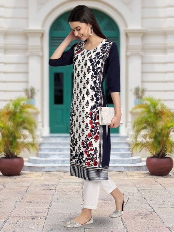 Tee Projekt Printed Crepe Kurti for Women ll Modern Kurtis: for The Trendy You (Pack of 6) - Image 3