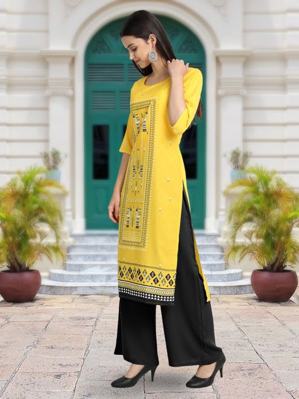 Tee Projekt Printed Crepe Kurti for Women ll Modern Kurtis: for The Trendy You (Pack of 6) - Image 5