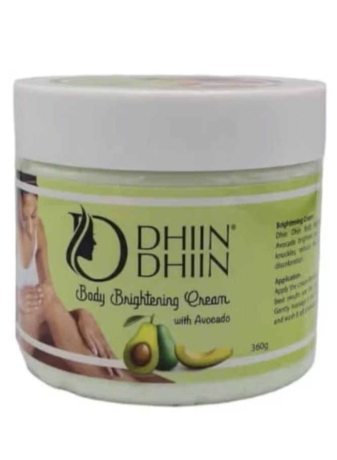 DHIN DHIN Avocado Skin Lightening Cream Set 320g, Oil 100ml and Soap 125g - Image 3