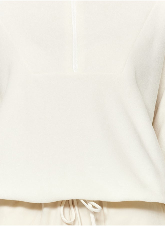 Ecru Zipper Detailed Fleece Knitted Sweatshirt TWOAW21SW0758 - pzsku/ZD23782F0CC1DCC9E8224Z/45/_/1730940041/935a4956-c699-4320-ab05-46c71e8a2e89