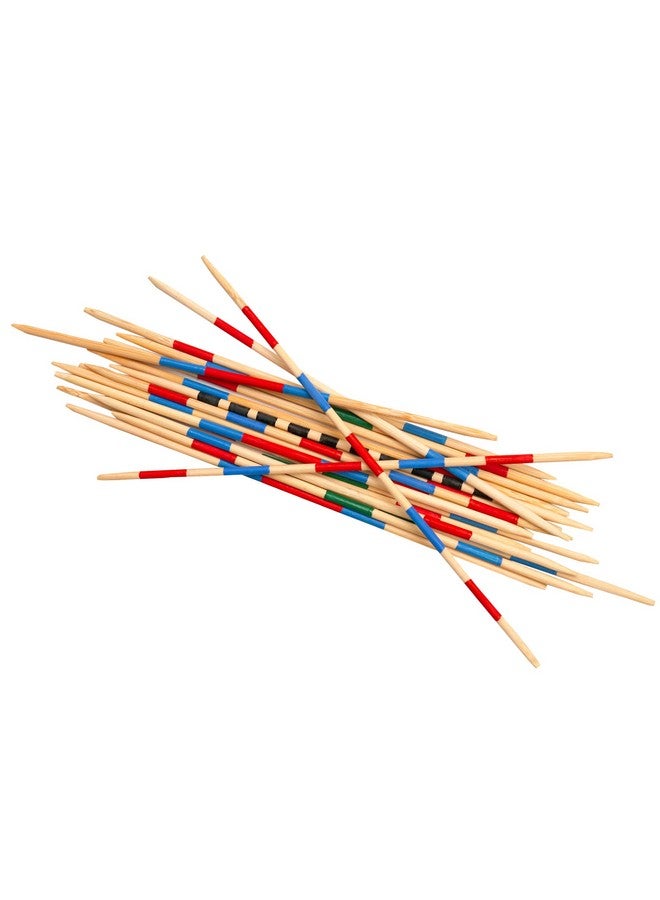 BSIRI Mikado Wooden Pick Up Sticks Classic Kids Board Game for Adults and Teens in Family and Children Board Games for Kids 7 and Brain Teasers of Mathematics Fun Table Games - Image 2