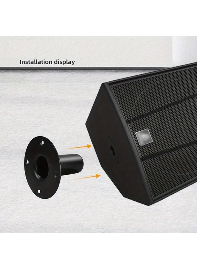 Heavy Duty Iron Speaker Mount Bracket 107mm x 80mm Adjustable Pole For Ceiling Cabinet - Image 5