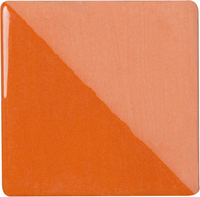 Speedball طلاء تحت الزجاج، برتقالي 16 أونصة، مصنوع في الولايات المتحدة، طلاء خالٍ من الرصاص للفخار والسيراميك، نطاق حرق واسع مخروط 05-10، آمن للطعام - Image 2