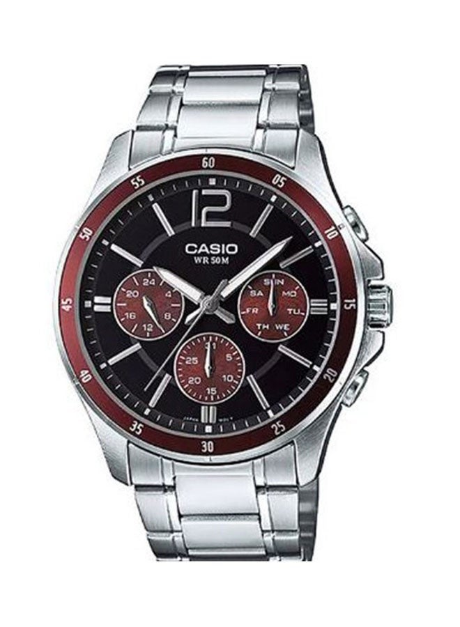 كاسيو ساعة كاسيو MTP-1374D-5ADF للرجال انالوج بعقارب ستانلس ستيل - Image 1