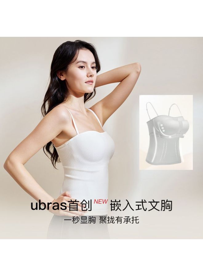 ubras 25 New Style Built-In Bra Camisole With Backless Design For Women, Summer - Image 3