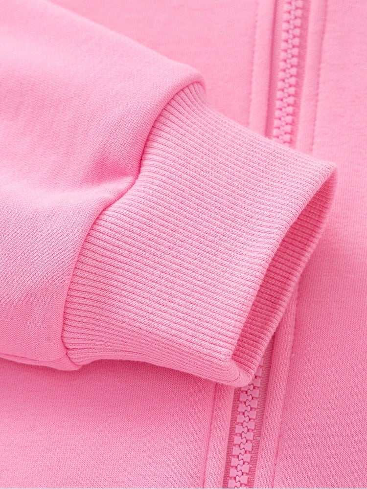 Balabala Girls' Zip-Through Hoodie With Embroidery - Image 5