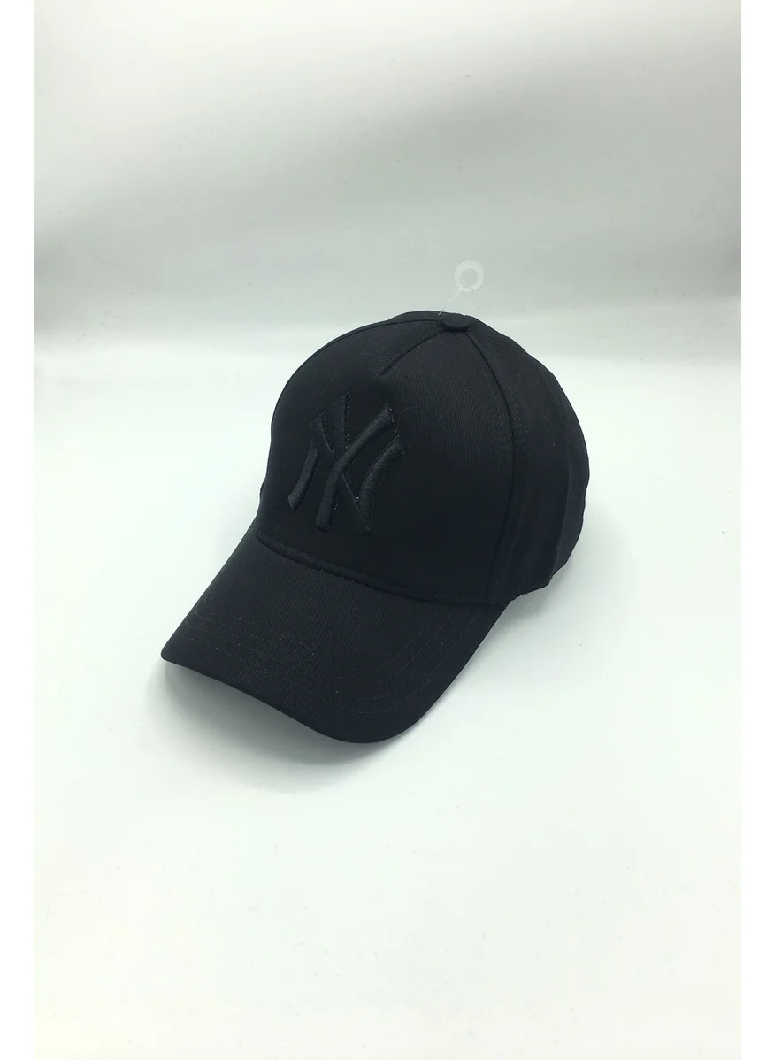 Gonca Şapka Rosebud Hat Hat Embroidered Adjustable Black