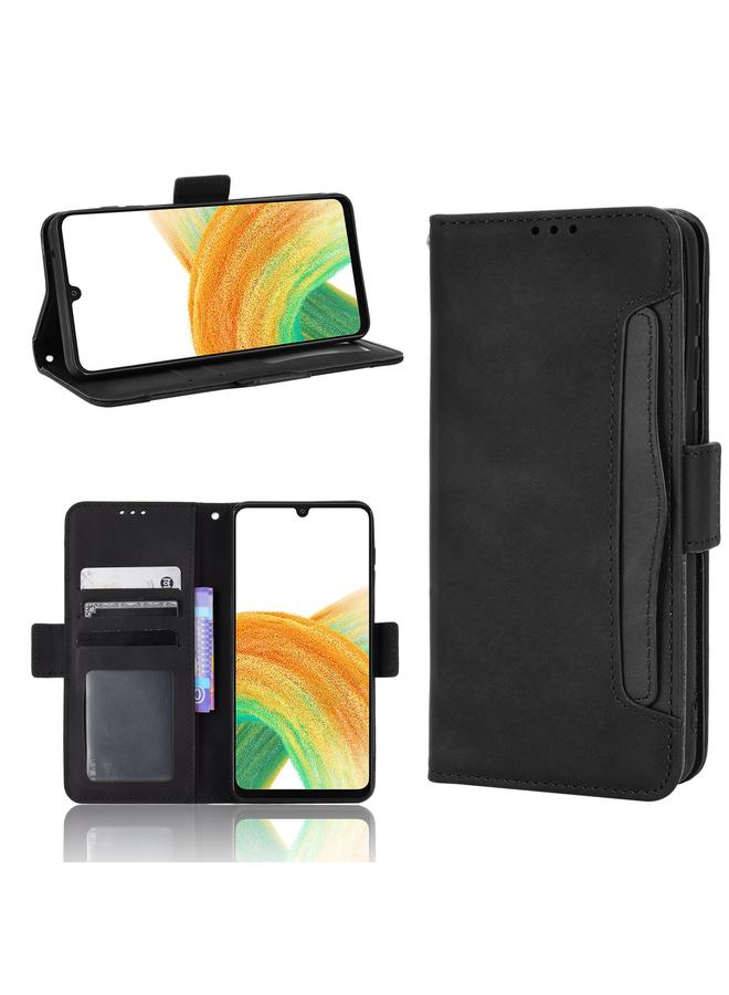 اس-توب جراب لهاتف Samsung Galaxy A33 5G، مصنوع من الجلد بتصميم جلد العجل، قابل للطي أفقيًا - Image 1