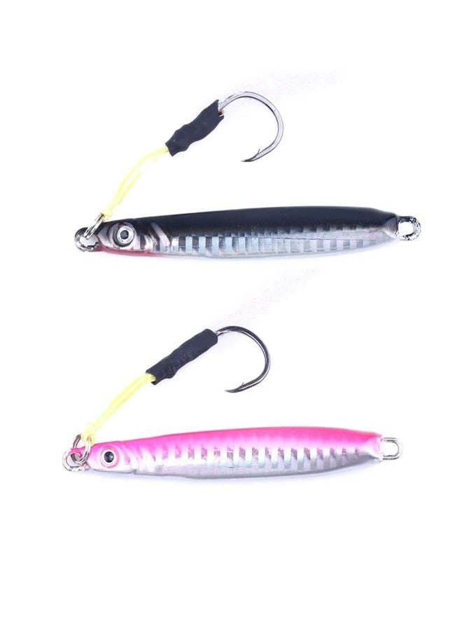 Generic 4 pieces of fishing lure, to lure fishing, stainless steel fishing hook, 3D eyes, length 8 cm and weight 30 grams  - Image 2