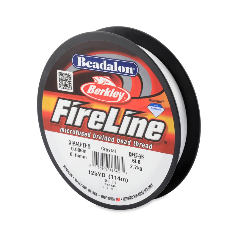Beadalon FireLine Beading Thread by Berkley 0006 Break Strength 6 lb Crystal 125 yd - Image 2