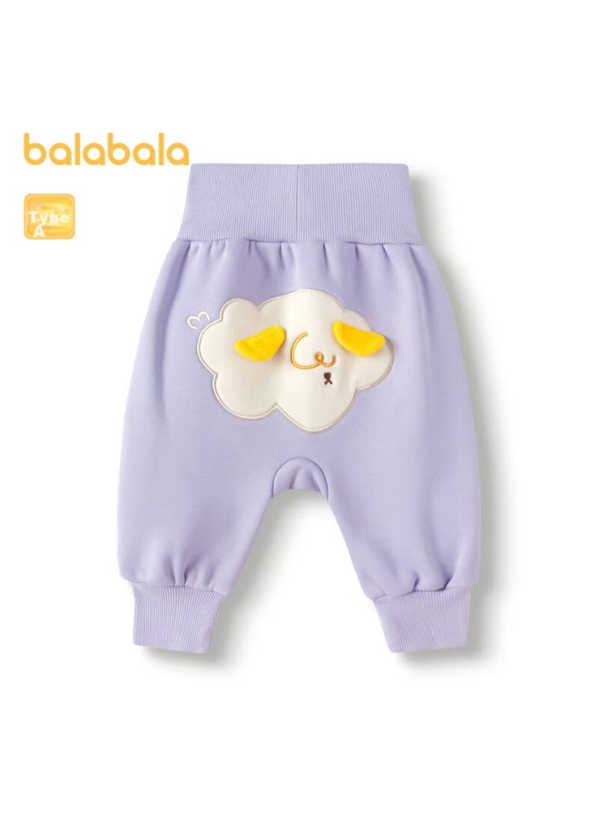 Balabala Balabala Baby Pants, Boys' Long Trousers, Autumn And Winter Girls' Fleece-lined Pants, Infant Pp Pants, Outdoor Wear, Cute, 208424108211  - Image 4