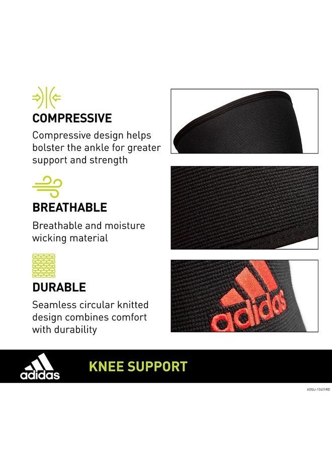 Adidas Knee Support Sleeve - Knee Sleeve for Support, Training, and Competitions - Ergonomic Design, Elastic Nylon Blend - Durable and Breathable - For all Fitness Levels - X-Large  - Image 2