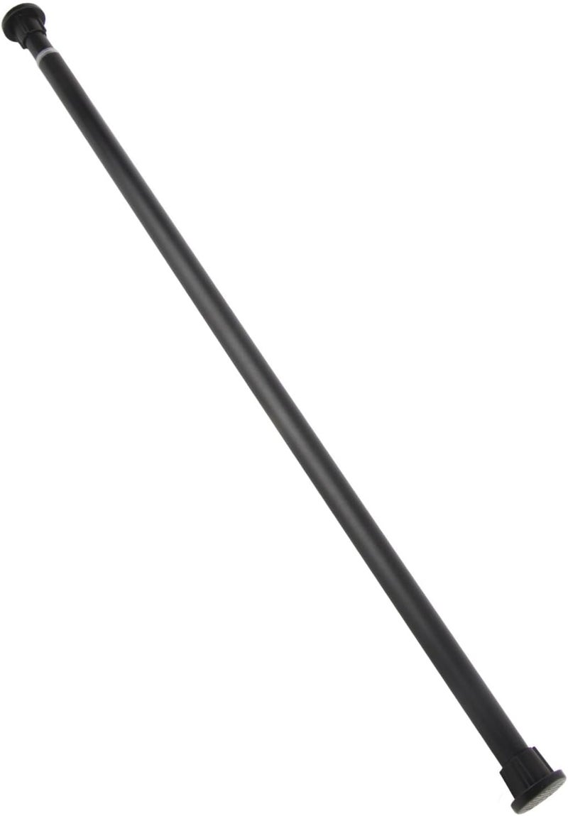 Black Stainless Steel Telescopic Tension Curtain Rod for Hanging Clothes, Punch Free Installation for Home, Shower Curtains (90‑160cm) - Image 5