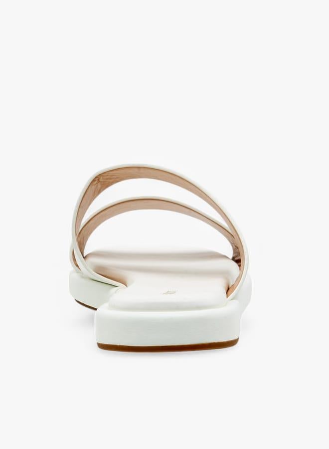 Celeste Women's Solid Slip-On Flat Sandals - Image 5