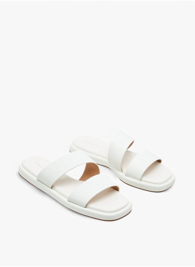 Celeste Women's Solid Slip-On Flat Sandals  - Image 1