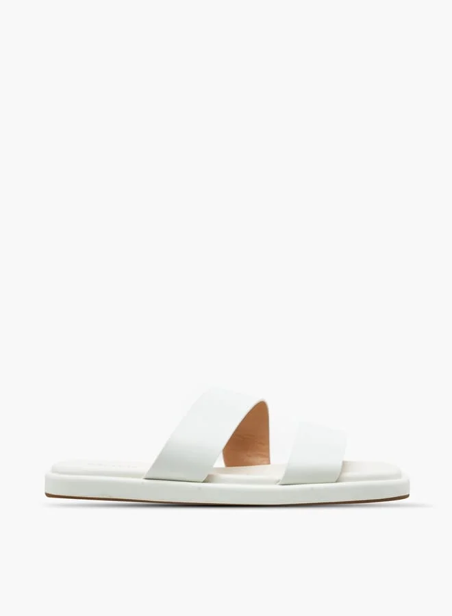 Celeste Women's Solid Slip-On Flat Sandals