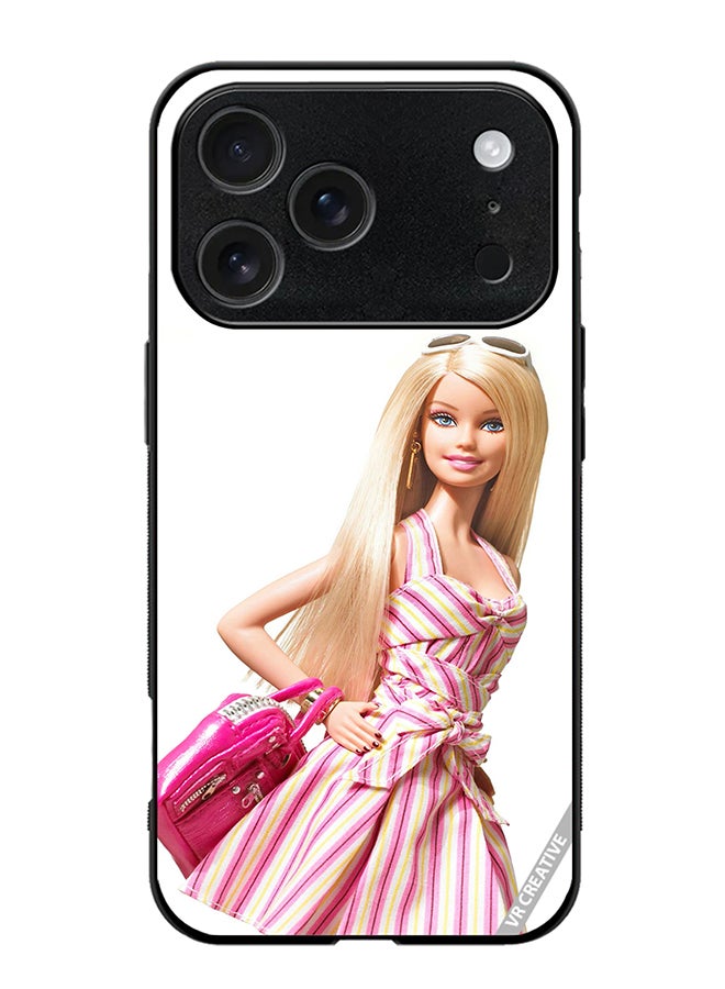 غطاء حماية لجهاز آبل آيفون 17 برو ماكس بتصميم باربي متعدد الألوان