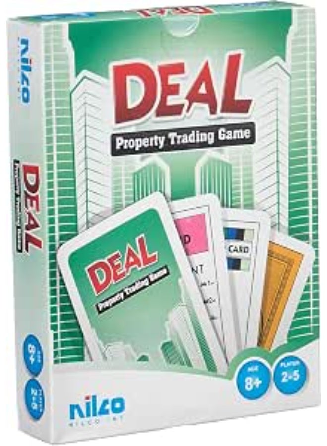 NILCO Deal Property Trading Card Game for 2-5 Players, Ages 8+ - Image 1