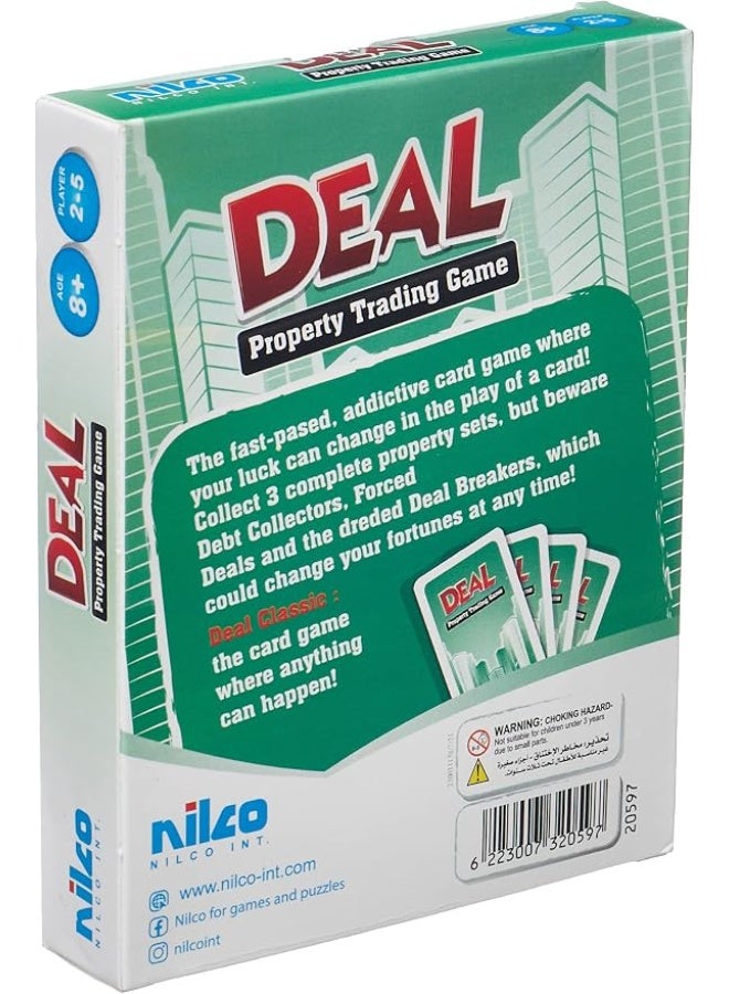 NILCO Deal Property Trading Card Game for 2-5 Players, Ages 8+ - Image 2