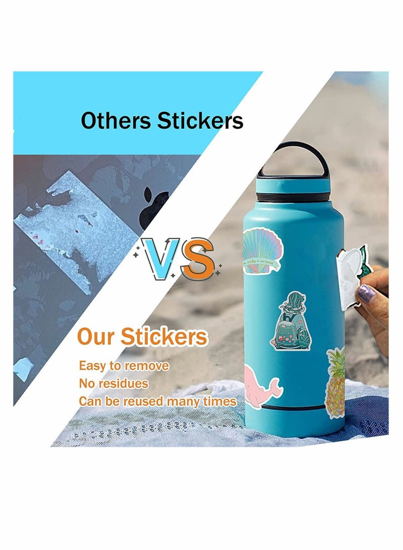 KASTWAVE Laptop Stickers, 200 PCS Stickers for Water Bottles, Cute Vinyl Waterproof Aesthetic Stickers, Cool Stickers for Car Skateboard Laptop Hard Hat Suitcase, Perfect Gifts for Kids, Teens - Image 5